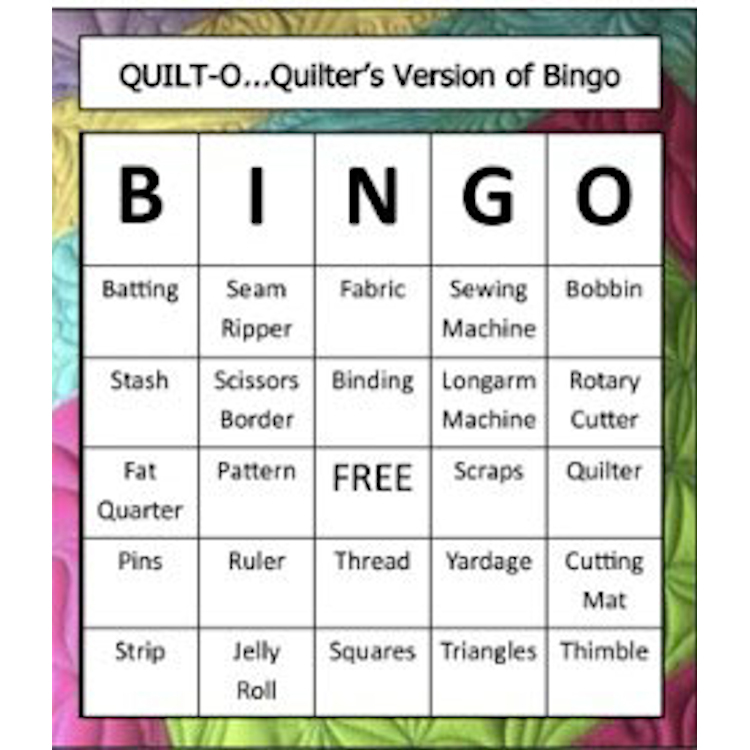 Quilt-O (Quilter's Version of Bingo)Room: Foyer - Product Image